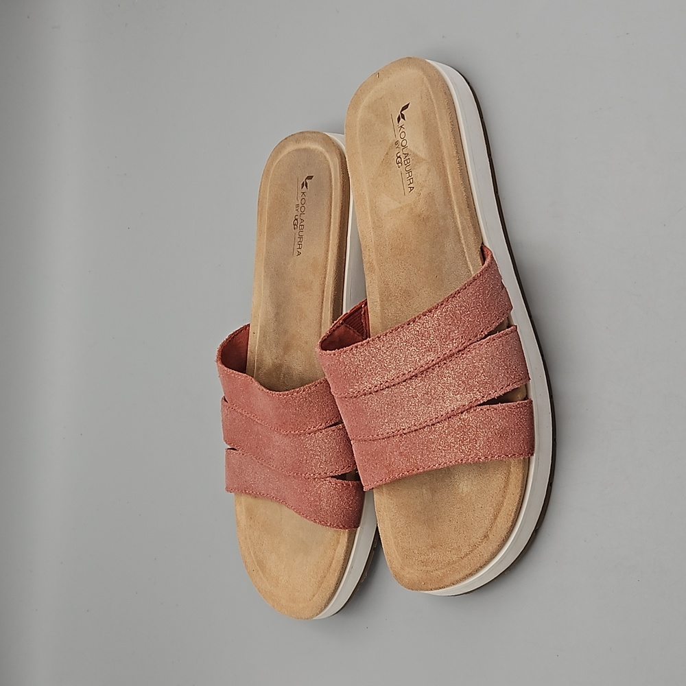 Koolaburra by UGG Metallic Slide on Sandals Women 7.5